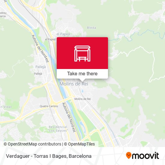 Verdaguer - Torras I Bages map