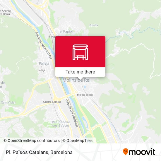 Pl. Països Catalans map