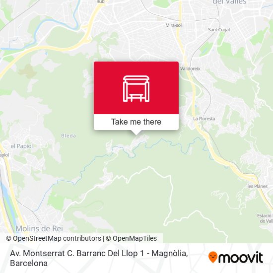 Av. Montserrat C. Barranc Del Llop 1 - Magnòlia map