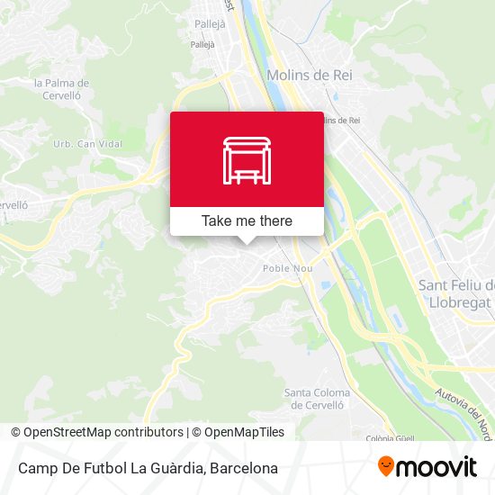Camp De Futbol La Guàrdia map