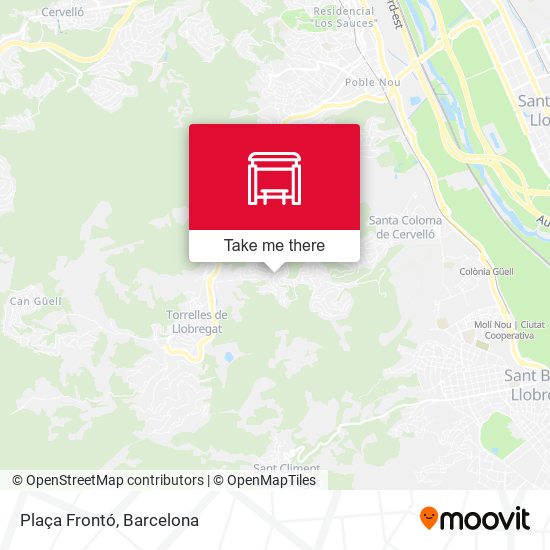 Plaça Frontó map