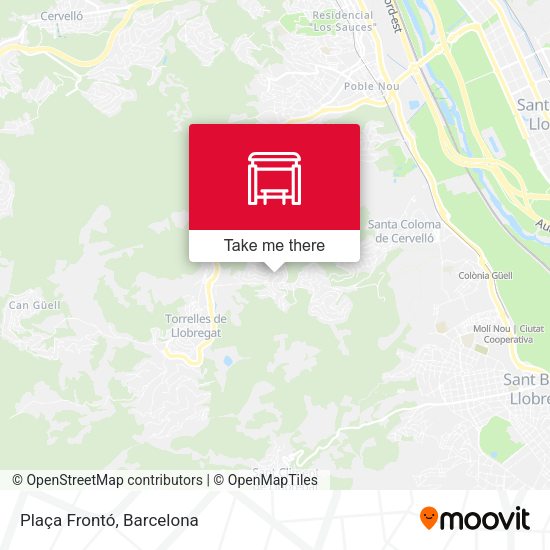 Plaça Frontó map