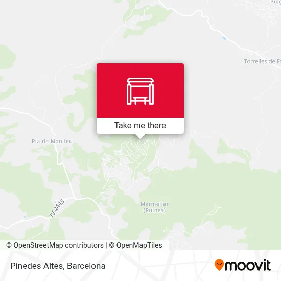 Pinedes Altes map