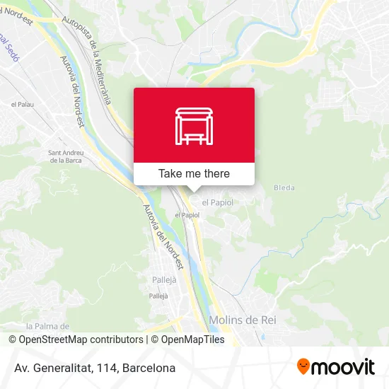 Av. Generalitat, 114 map