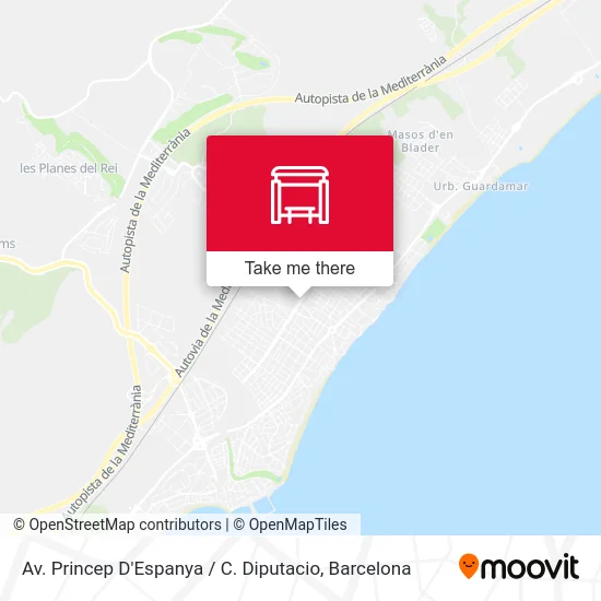 Av. Princep D'Espanya / C. Diputacio map