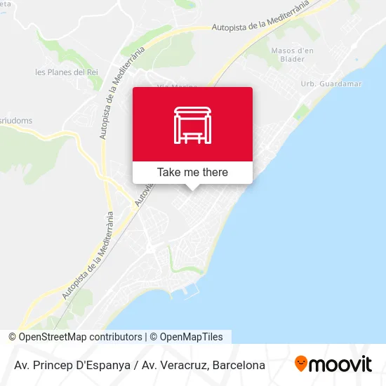 Av. Princep D'Espanya / Av. Veracruz map