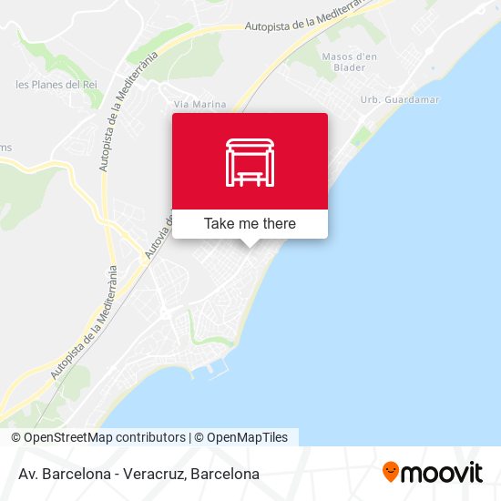 Av. Barcelona - Veracruz map