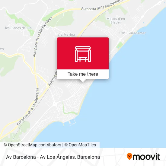 Av Barcelona - Av Los Ángeles map
