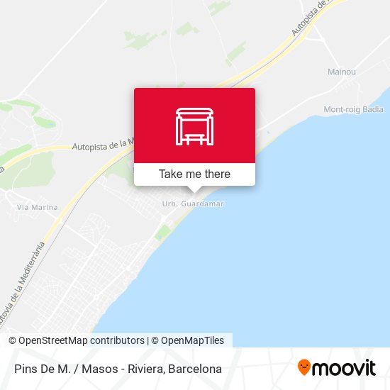 Pins De M. / Masos - Riviera map