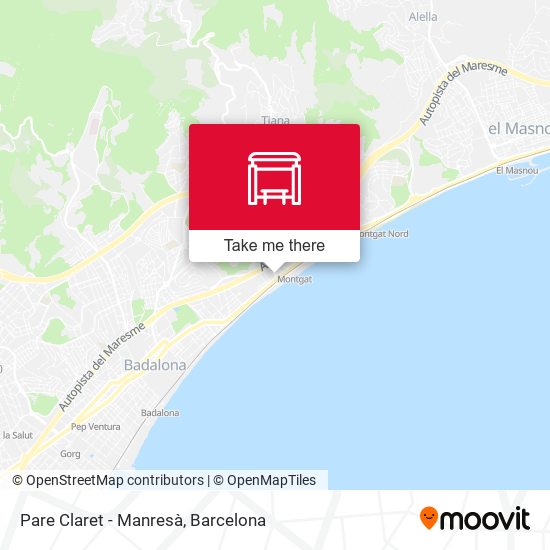 Pare Claret - Manresà map