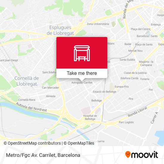 mapa Metro/Fgc Av. Carrilet