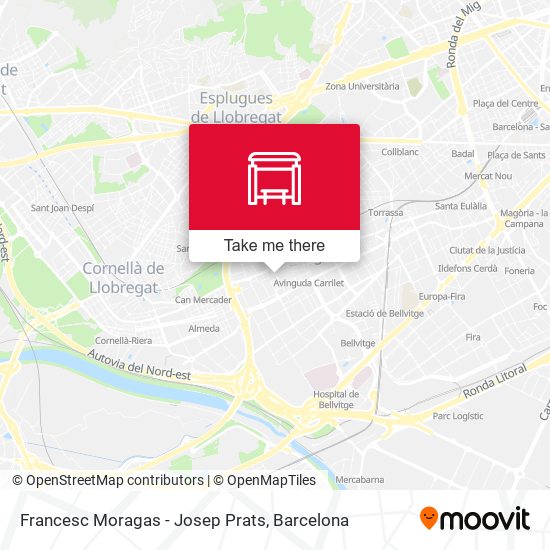 Francesc Moragas - Josep Prats map