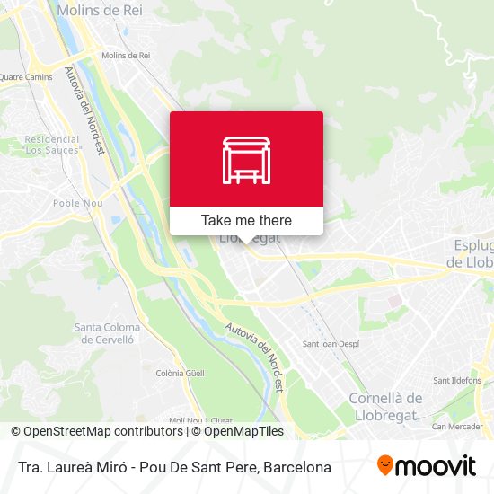 Tra. Laureà Miró - Pou De Sant Pere map