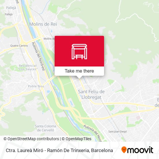 Ctra. Laureà Miró - Ramón De Trinxeria map