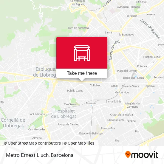 mapa Metro Ernest Lluch