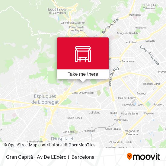 Gran Capità - Av De L'Exèrcit map