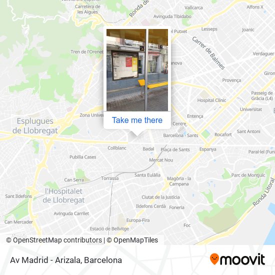Av Madrid - Arizala map