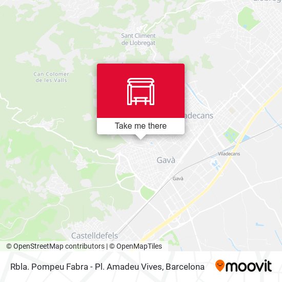 Rbla. Pompeu Fabra - Pl. Amadeu Vives map