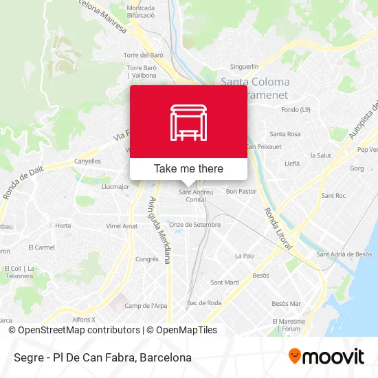 Segre - Pl De Can Fabra map