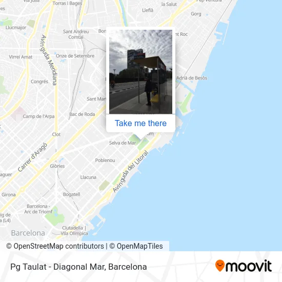 Pg Taulat - Diagonal Mar map