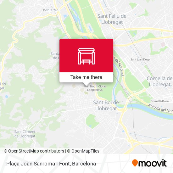 Plaça Joan Sanromà I Font map