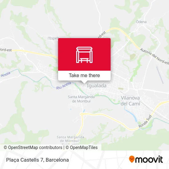 mapa Plaça Castells 7