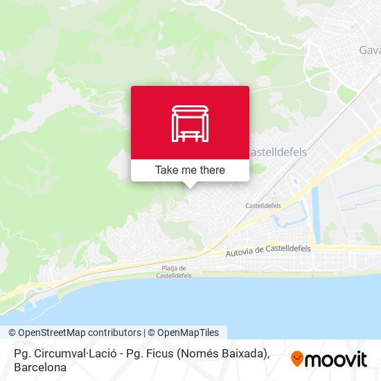 Pg. Circumval·Lació - Pg. Ficus (Només Baixada) map