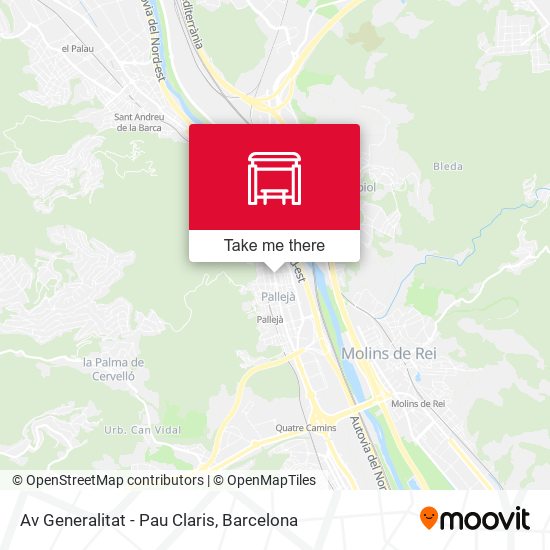 Av Generalitat - Pau Claris map