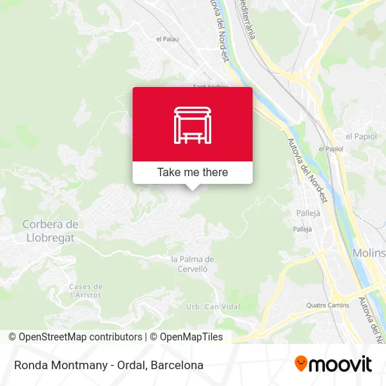 Ronda Montmany - Ordal map