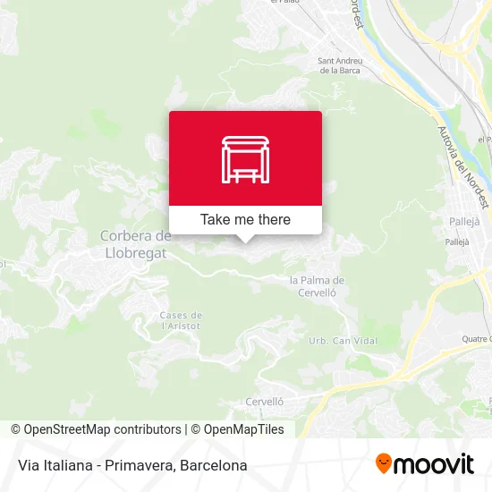 Via Italiana - Primavera map