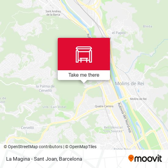 La Magina - Sant Joan map