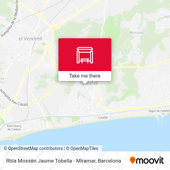 Rbla Mossèn Jaume Tobella - Miramar map