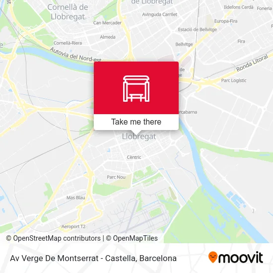 Av Verge De Montserrat - Castella map