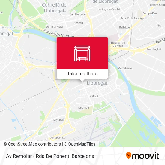Av Remolar - Rda De Ponent map