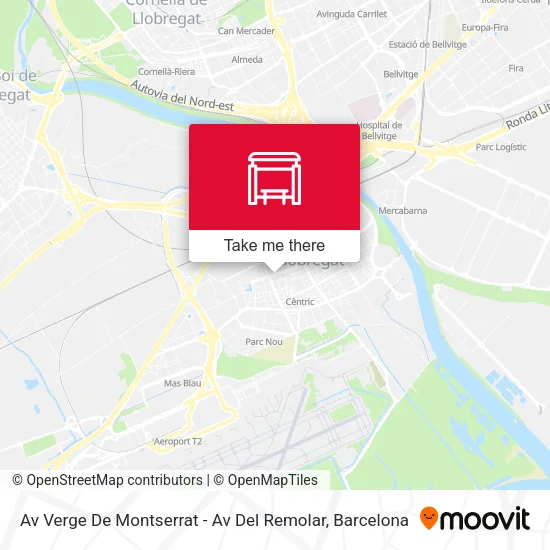 Av Verge De Montserrat - Av Del Remolar map