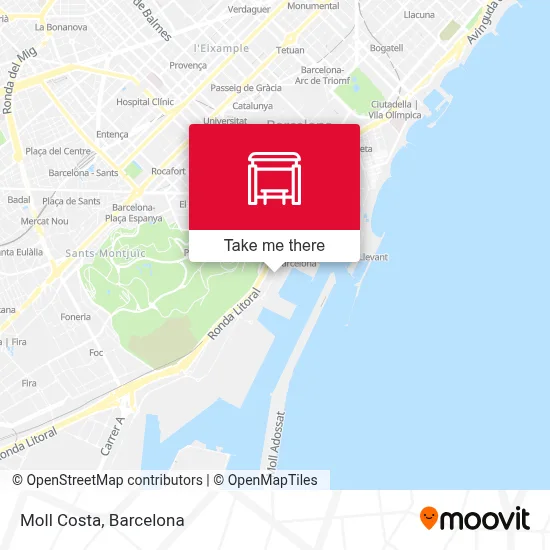 Moll Costa map