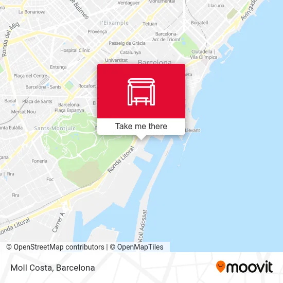 Moll Costa map
