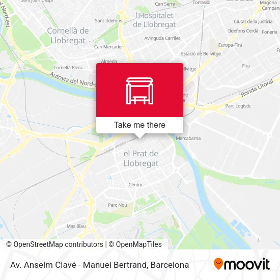 Av. Anselm Clavé - Manuel Bertrand map