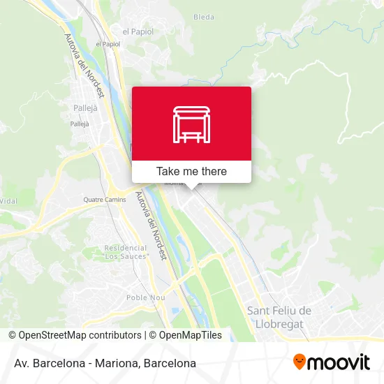 Av. Barcelona - Mariona map