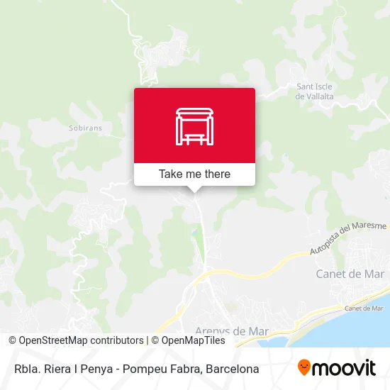 Rbla. Riera I Penya - Pompeu Fabra map