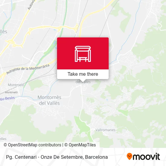 Pg. Centenari - Onze De Setembre map