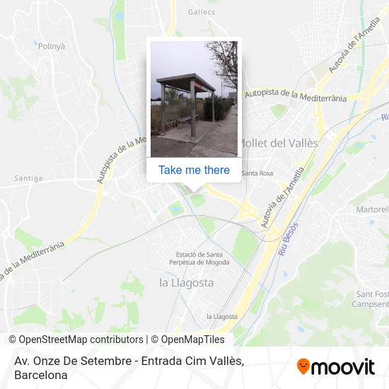Av. Onze De Setembre - Entrada Cim Vallès map