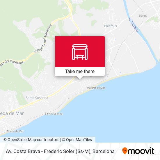 Av. Costa Brava - Frederic Soler (Ss-M) map