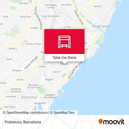 Poblenou map