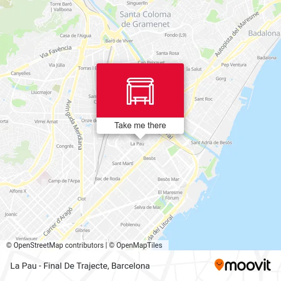 La Pau - Final De Trajecte map