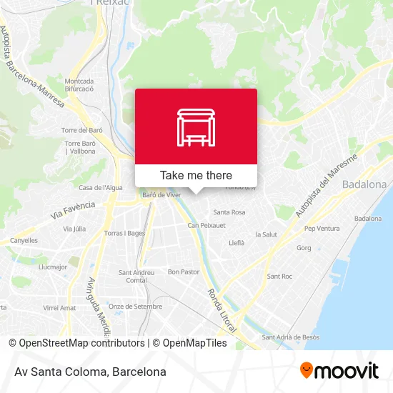 Av Santa Coloma map