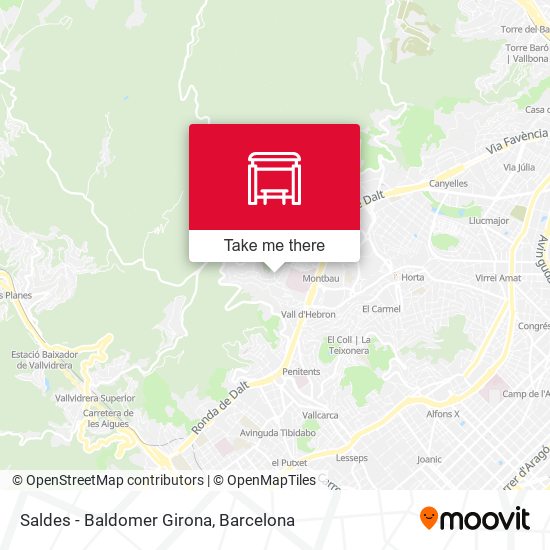 Saldes - Baldomer Girona map