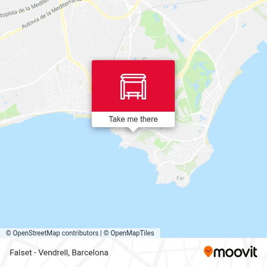 Falset - Vendrell map