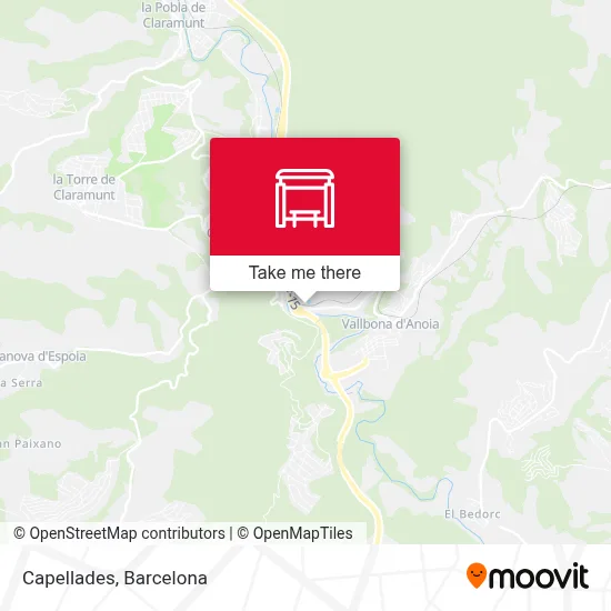 Capellades map