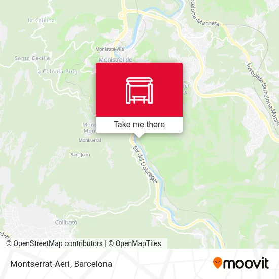 Montserrat-Aeri map